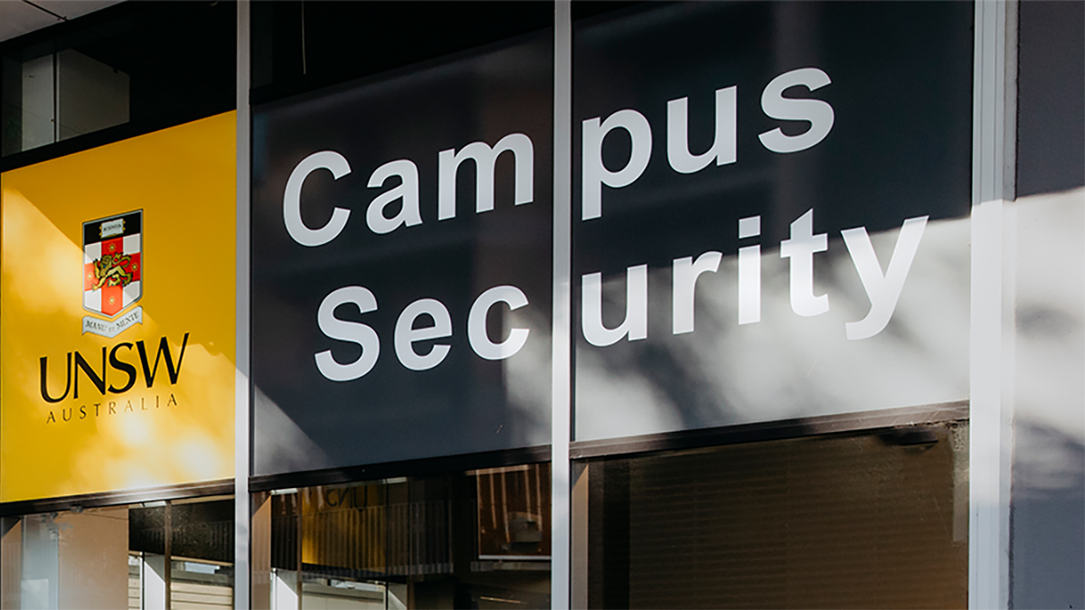 Close up of Campus Security office