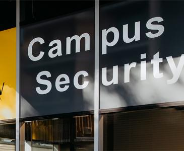 Close up of Campus Security office