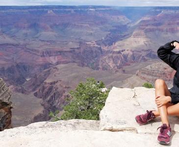 Dr Giulia Silvani at the Grand Canyon