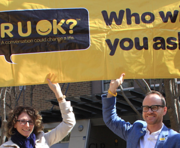 UNSW staff at an R U OK? Day activity